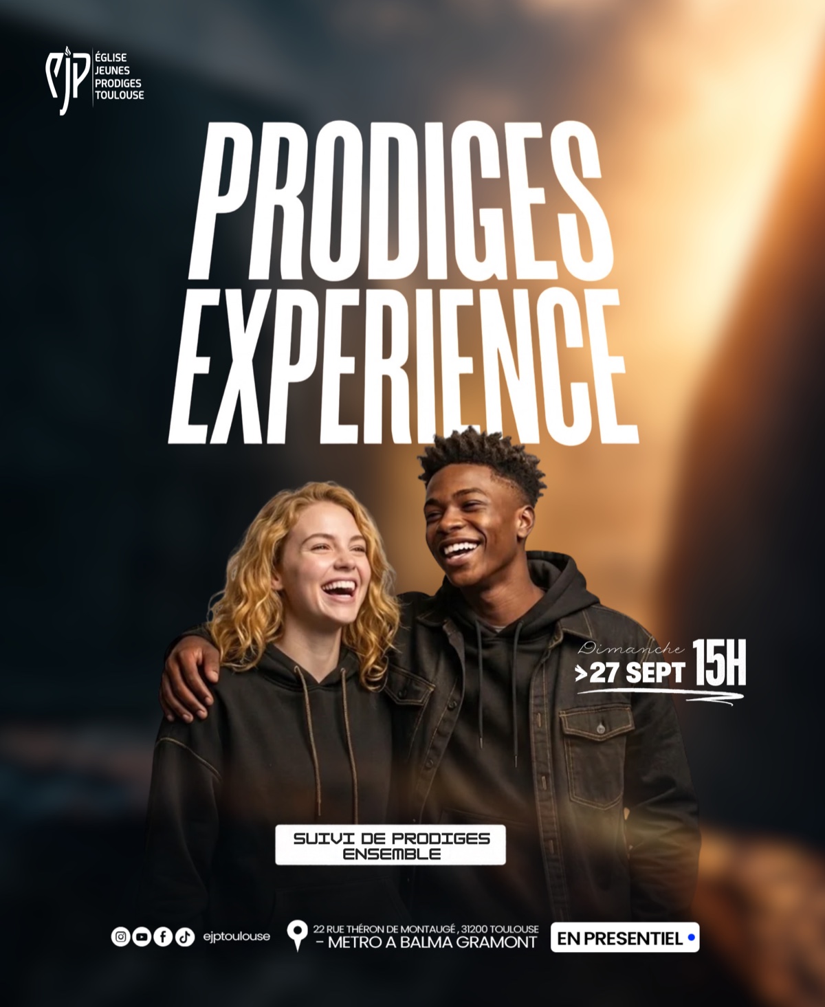 Affiche Prodiges Experience pour l’Église Jeunes Prodiges Toulouse